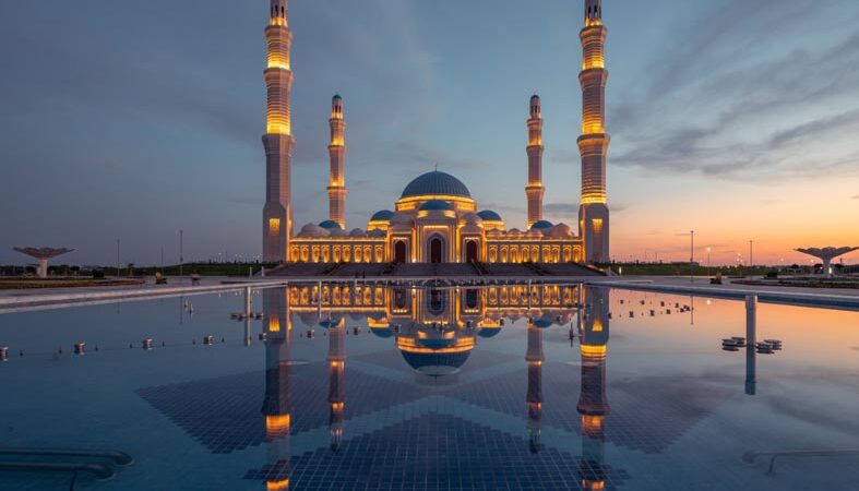 افتتاح مسجد نور سلطان الكبير المرشح لدخول موسوعة جينيس