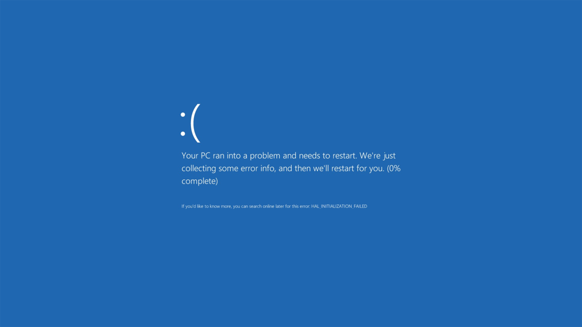 مشكلة الشاشة الزرقاء (Blue Screen of Death)