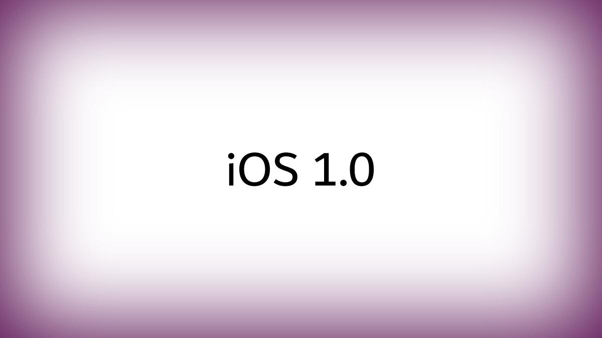 الاصدار iOS 1.0