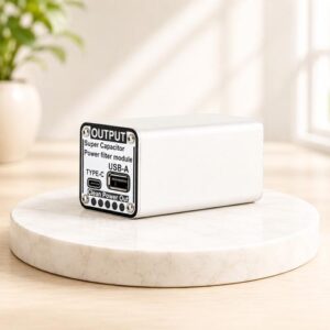 وحدة فلترة طاقة بمكثفات فائقة Super Capacitor Power Filter Module بمدخل Type-C ومخرج USB
