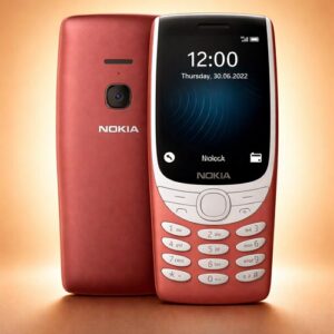 هاتف Nokia 8210 4G أزرار– شريحتين اتصال – شاشة كبيرة – MP3 وراديو FM لاسلكي – لعبة Snake – لون أحمر