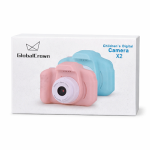 كاميرا أطفال رقمية GlobalCrown X2 بتصميم آمن ومرح – تصوير وفيديو للأطفال