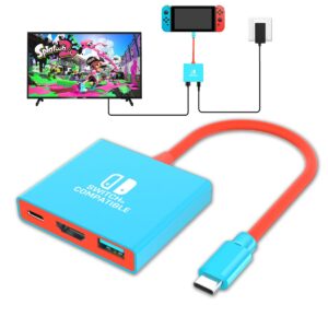 Switch TV Adapter Portable Dock – USB-C to HDMI 4K/60Hz for Nintendo Switch / Switch OLED / Steam Deck