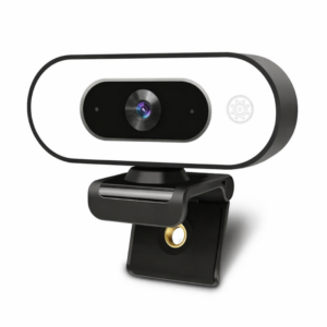 1080P Full HD USB Webcam with Built-in Ring Light