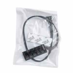 4-Port PWM Fan Hub Splitter with 3M Adhesive – CPU & Case Fans
