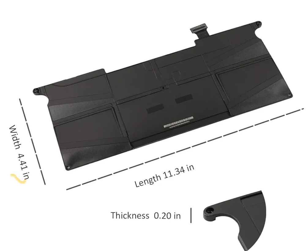 Lithium-ion replacement Battery A1375 / A1406 / A1495 for MacBook Air 11-inch (A1370 / A1465) 7.3V 35Wh - الصورة 2