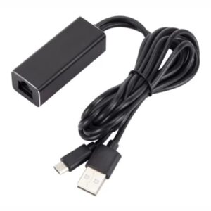 Micro USB to RJ45 Ethernet Adapter for Fire TV Stick & Chromecast with USB Power Cable