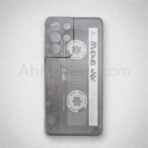 Retro Cassette Tape Phone Case for Samsung Galaxy S21 Ultra – Transparent Vintage Design