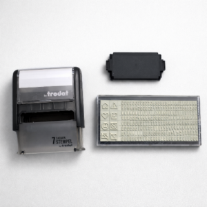 Trodat DIY Text Stamp Kit – Self-Inking Custom Stamp with Letters & Symbols