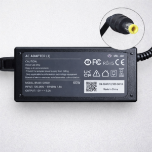 AC Adapter 12V 5A 60W Power Supply Charger with DC Barrel Plug