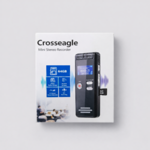 Crosseagle Mini Stereo Digital Voice Recorder 64GB