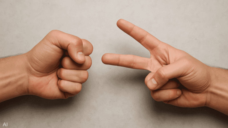 تطبيق لعبة حجرة ورقة مقص