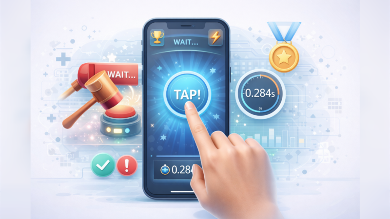 تطبيق تحدي رد الفعل السريع