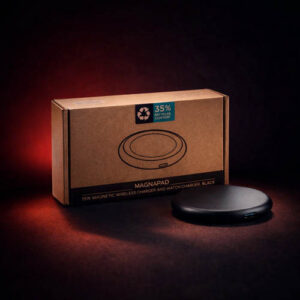 Magnapad 15W Magnetic 3-in-1 Wireless Charging Pad (Black)