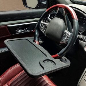 Wheelmate Steering Wheel Tray for Car – Laptop & Food Eating Desk Black