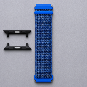 20mm Nylon Loop Strap Compatible with classic watch and Apple Watch – Blue
