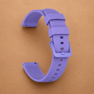 Silicone Watch Strap with Modern Buckle 23mm – Purple