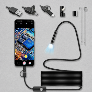 HD Endoscope Inspection Camera for Android & USB Type-C – Waterproof LED Borescope Camera