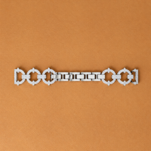 Luxury Crystal Watch Strap 29mm – Silver