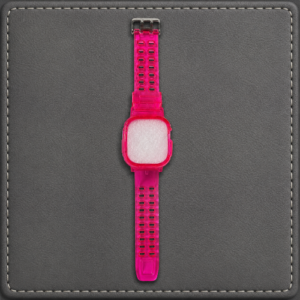 Apple Watch Ultra 49mm Transparent Protective Case Strap – Pink