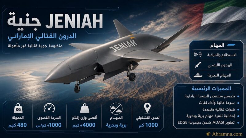 جنيّة JENIAH.. الدرون القتالي الإماراتي الذي يفتح بابًا جديدًا في الصناعات العسكرية