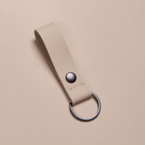 VINGA Baltimore PU Keychain Loop – Greige