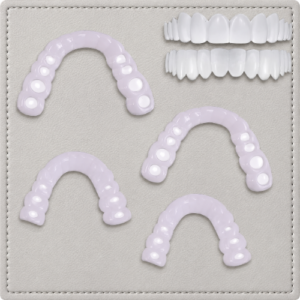 2 Pairs Temporary Dental Veneers – Instant Smile Cosmetic Teeth Covers