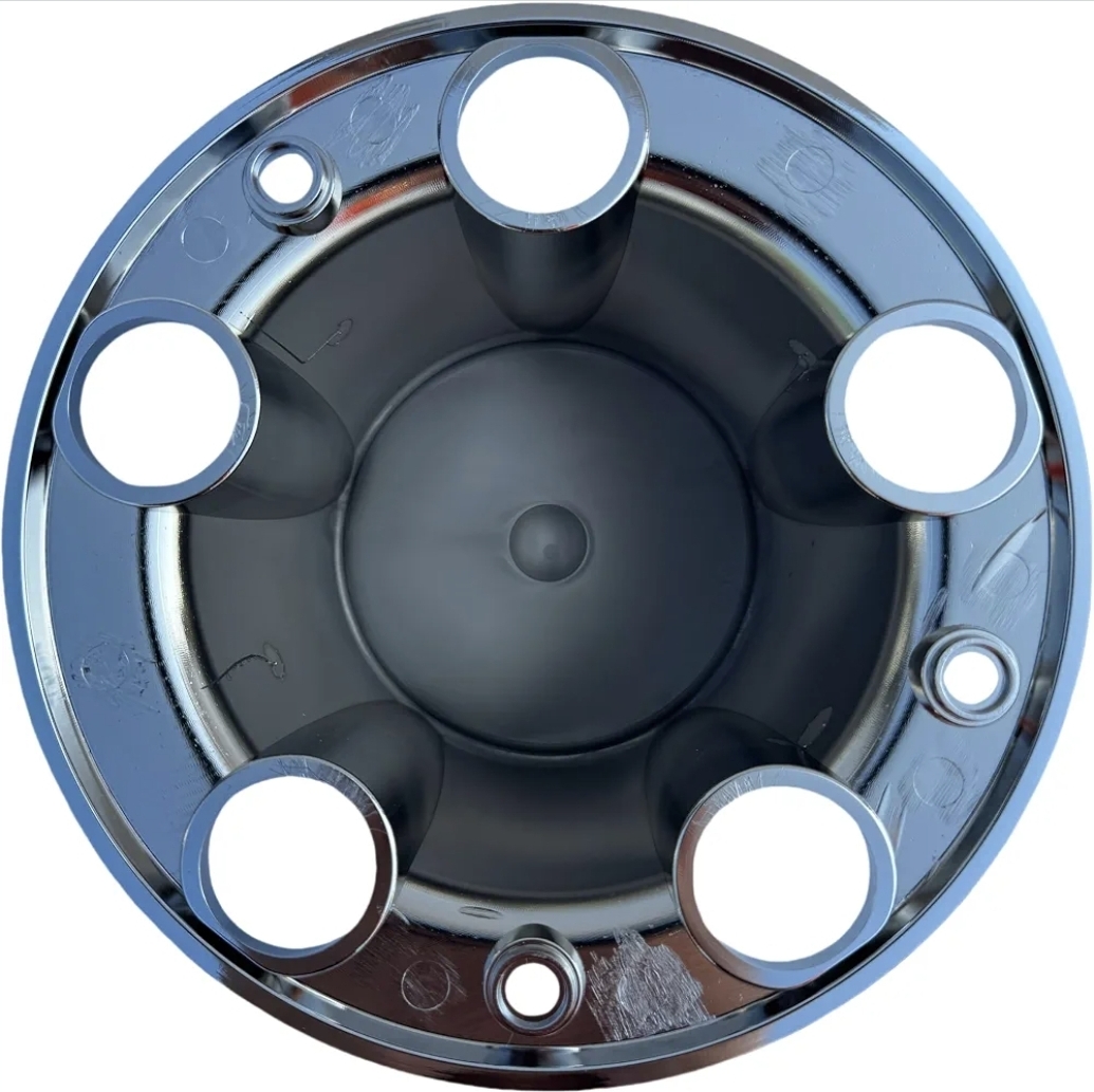 1980–1996 Ford F150 Bronco Van Chrome Wheel Hub Center Cap – Red Center – 1 PCS - الصورة 2