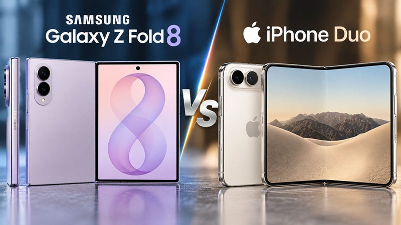 Galaxy Z Fold8 أم iPhone Duo؟ مقارنة عادلة تكشف الفارق بين أقوى هاتفين قابلين للطي